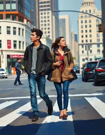 Street crossing Path