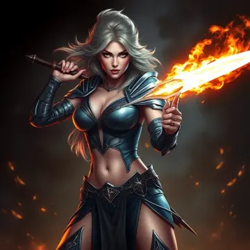 Women Warrior Scarlet Fury