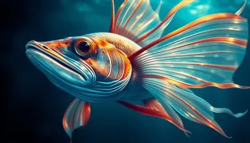 Majestic Fighter Fish Portrait Art