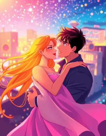 Romantic city lights wallpaper