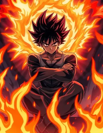 Dark fire anime wallpaper
