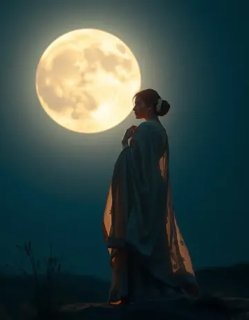 Moon light reflection in women