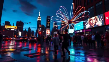 NYC Skyline at Dusk Wallpaper 4K