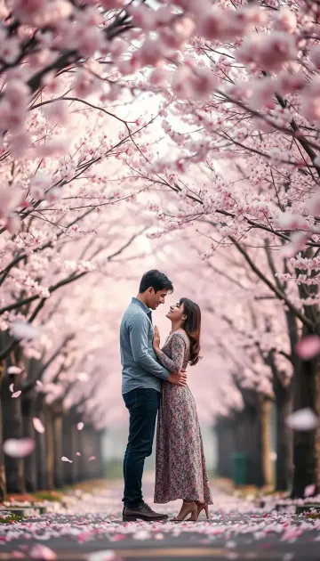 Cherry Blossom Romance 4k