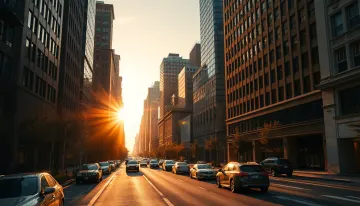 The Golden Hour Boulevard Wallpaper