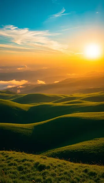 Golden Valley Sunrise Wallpaper