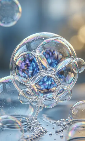 Bubble Formation Macro Wallpaper