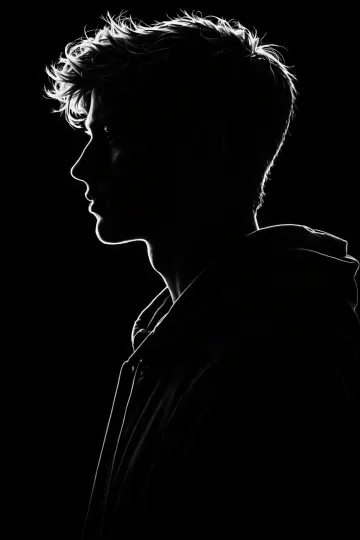 Silent Strength – Male Silhouette Portrait Photography