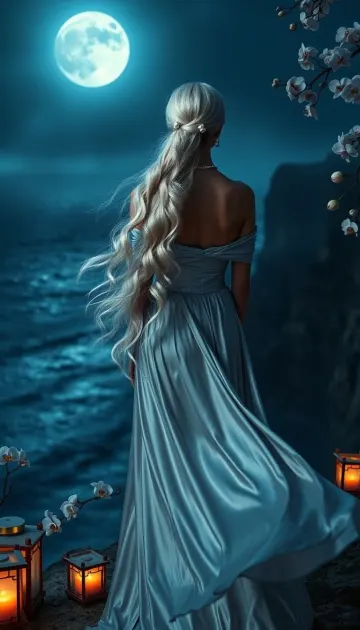 Ocean Breeze Muse - Silver Moon Gown