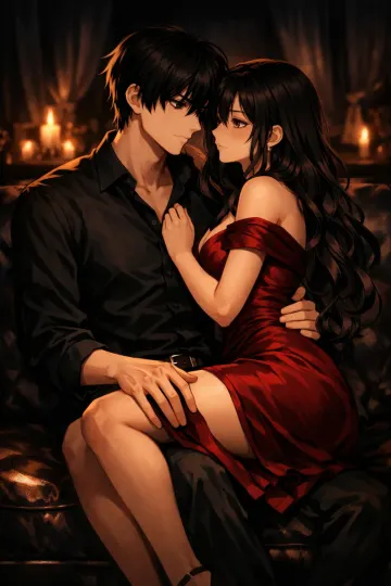 Embrace of Shadows – Anime Couple Romance