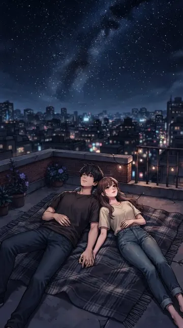 Manhwa Couple Under The Stars