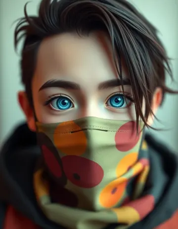 Girl wear mask