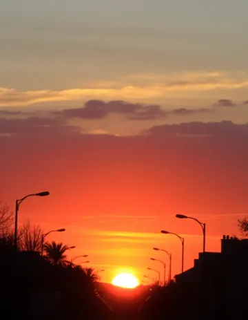 skyline in warmth and emotion