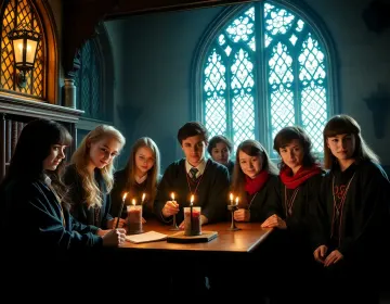 Students in a magical