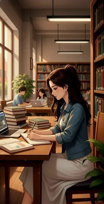 student-studying-library-anime-style