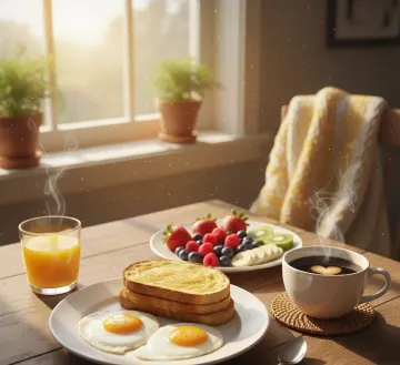 breakfast-sunshine-eggs-toast-fruit-coffee