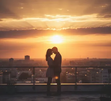 rooftop-sunset-couple-silhouette-romantic