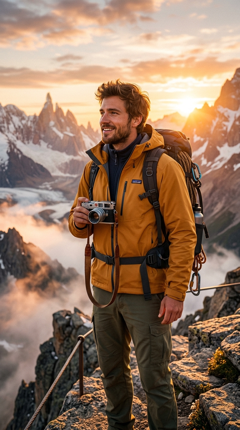 Mountain Explorer Adventure AI Photo Prompt for Boys AI Photo Template