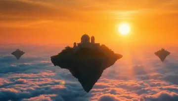 Sunrise spills golden light
