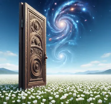 CosmicDoor_WhiteTulipField