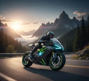  Neon Ascent: Riding the Edge of Tomorrow