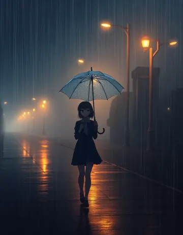 When Rain Matches Her Mood