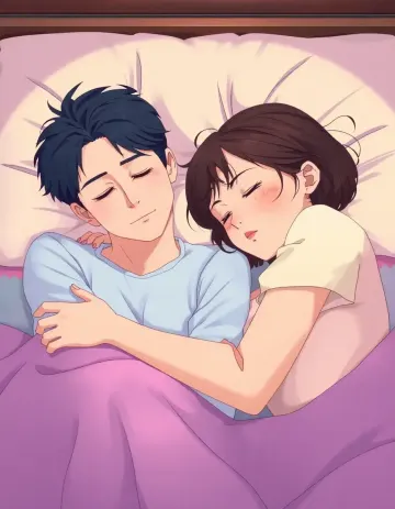 Love feels safest when you fall asleep together.