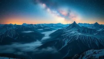 Starry Mountain Majesty – Milky Way Nightscape