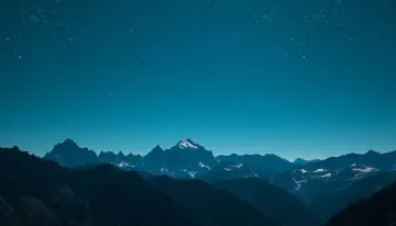 Cinematic Alpine Night – Starlit Ridge