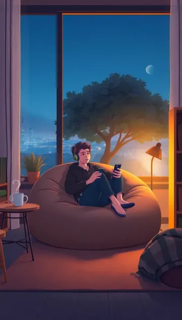 Peaceful evening Vibe wallpaper