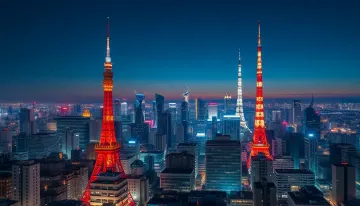 Tokyo Night Skyline Wallpaper 4K 