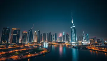 Dubai Futuristic Skyline Wallpaper 4K