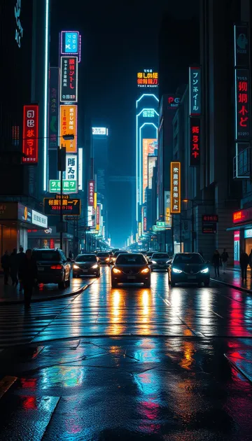 Night City Lights 4k wallpaper