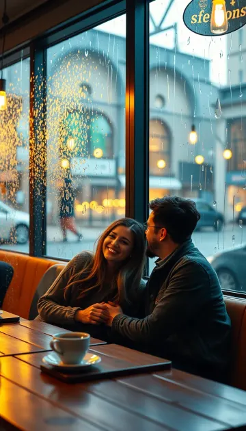 Rainy Coffee Date Vibes