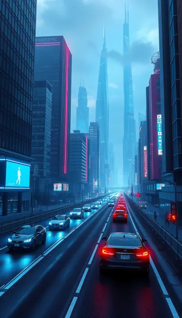 Futuristic Highway Street 4k