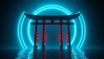 Neon Torii Gateway 4k