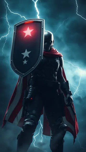 Midnight Shield Wallpaper