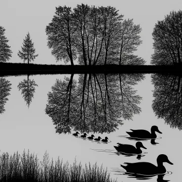 Silent Reflections of Nature