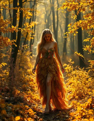 Golden Forest Nymph 4k