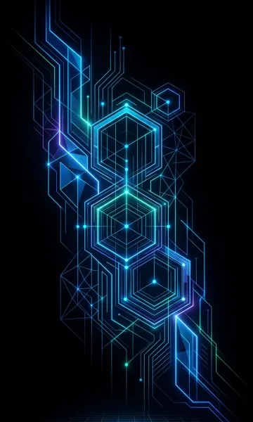 Minimalist Neon AMOLED Black Wallpaper 4K for Mobile