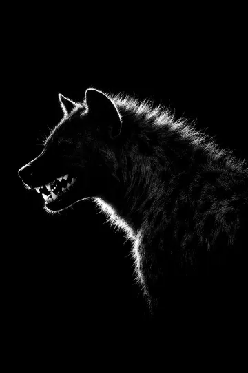 Hyena Dark Wallpaper