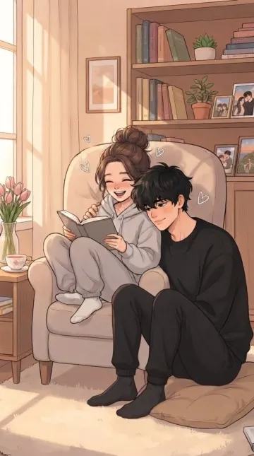 Reading in the Warm Afternoon Light 4k