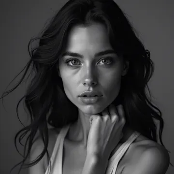 Women in black and white 