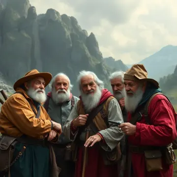 Group of elderly