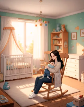 mother-holding-baby-rocking-chair