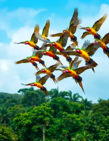 Tropical Parrot Symphony