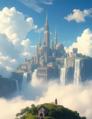 Fantasy world city