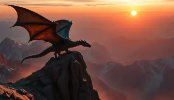 Dragon soaring