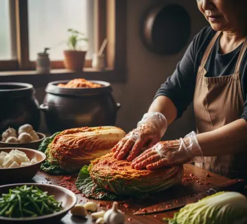 making-traditional-korean-kimchi-cabbage