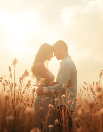 Couples in sandal background
